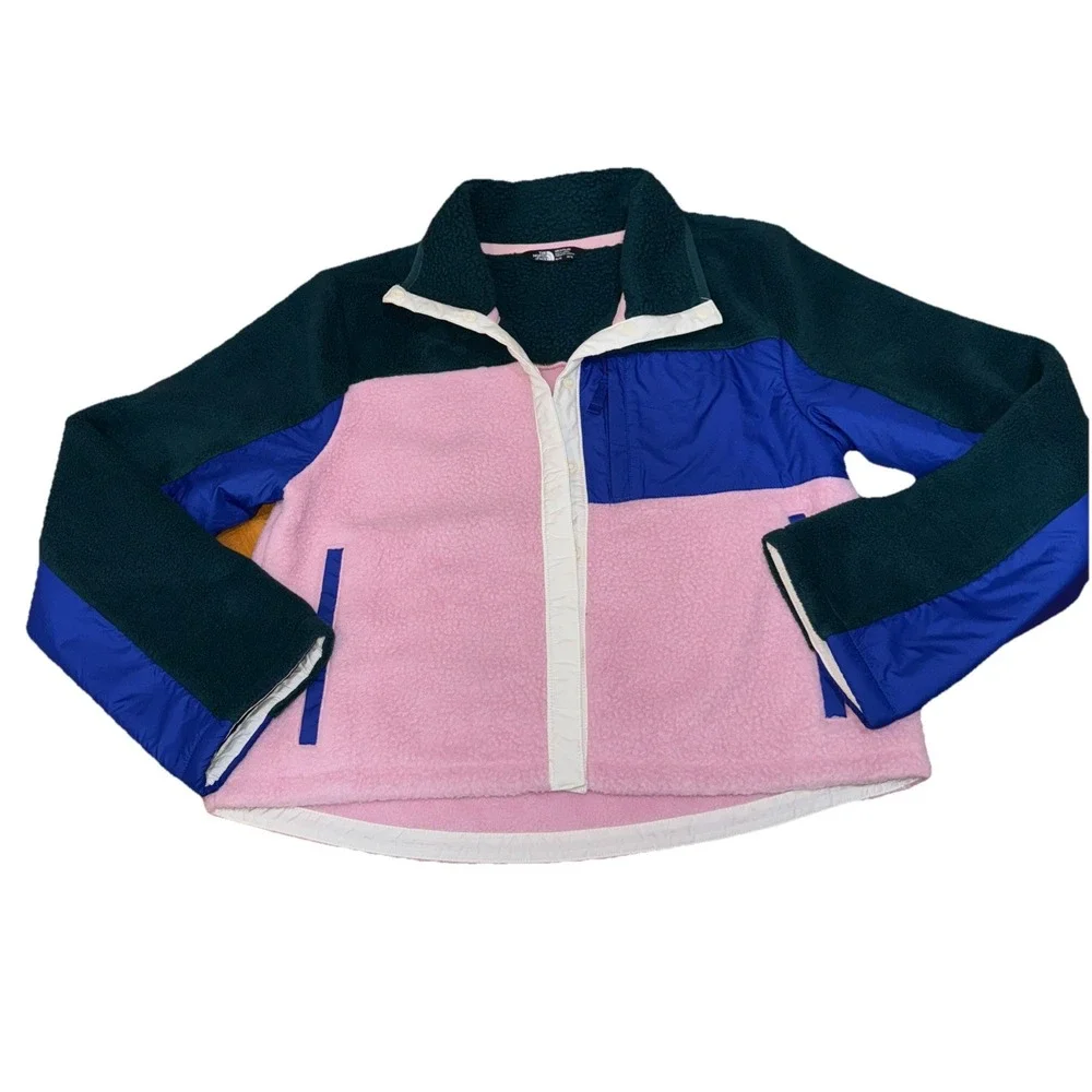 NWOT $100‎ THE NORTH FACE Big Girls Snap Fleece Mashup Jacket XL(14/16)